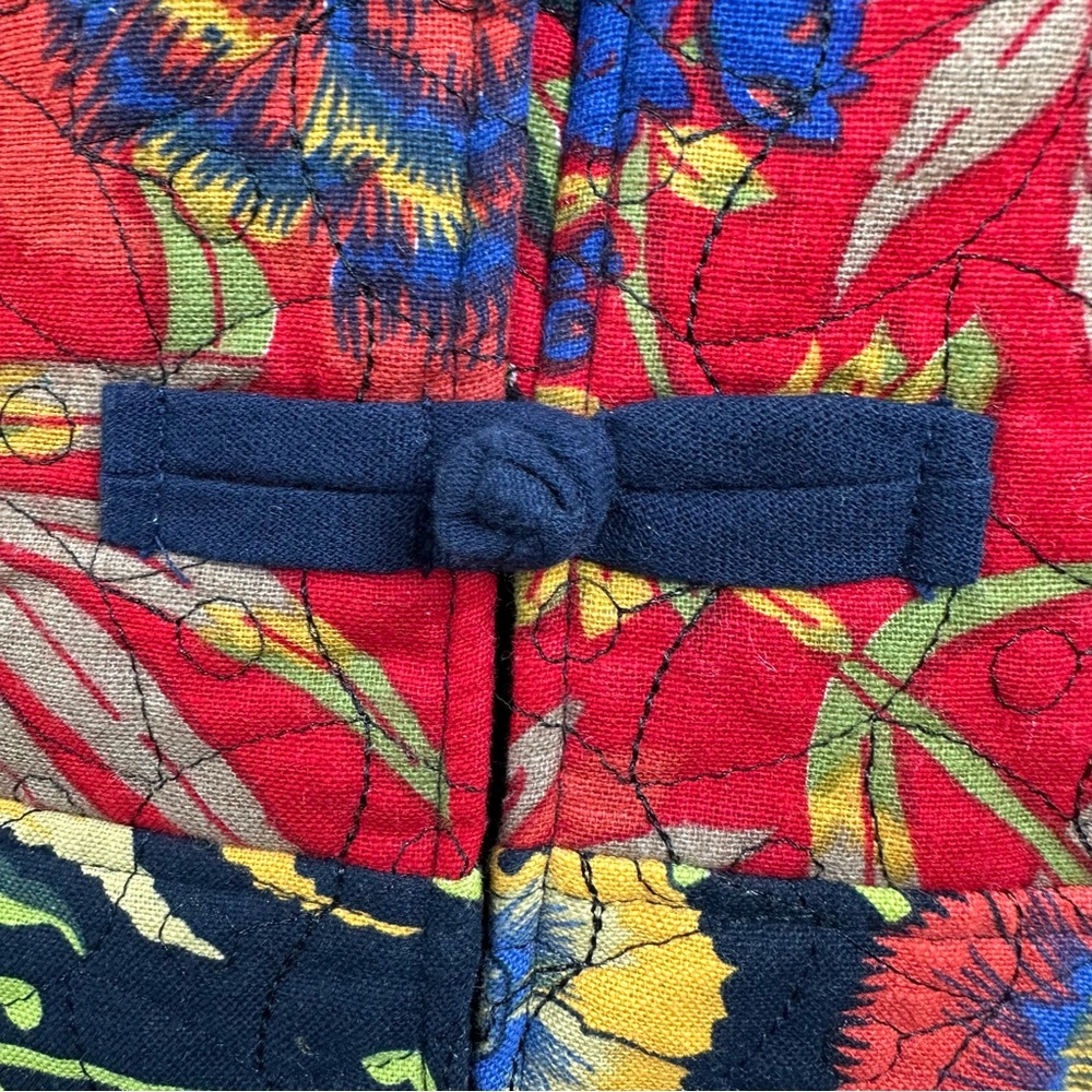Ke Ke Quilted Linen Long Colorful Vest - Picture 13 of 16